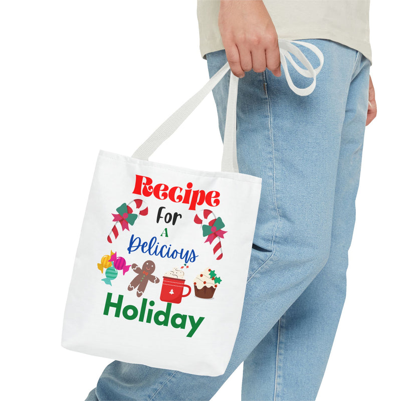 Recipe for a Delicious Holiday Tote Bag - Christmas Baking Gift