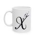 Letter "X" Decorative Monogram Design Coffee Mug