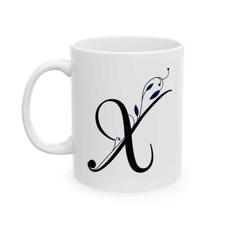 Letter "X" Decorative Monogram Design Coffee Mug
