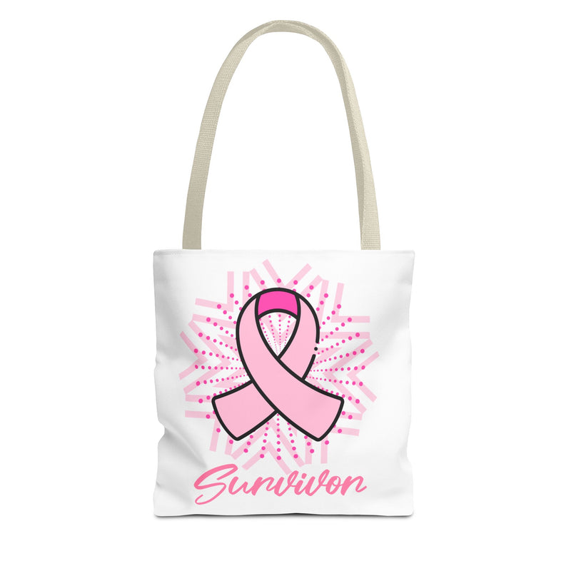Breast Cancer Survivor Pink Ribbon Tote Bag