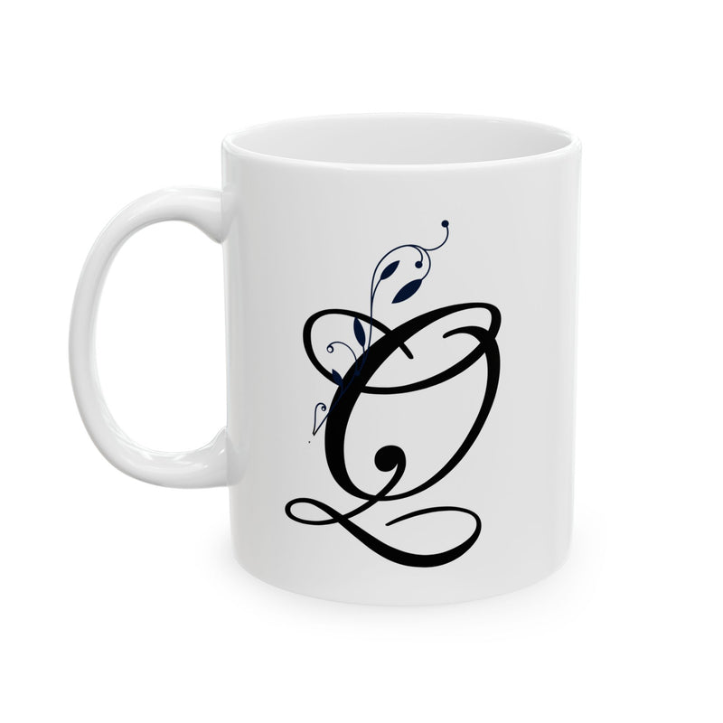 Letter "Q" Decorative Monogram Design Coffee Mug