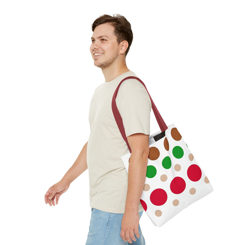 Colorful Polka Dot Tote Bag