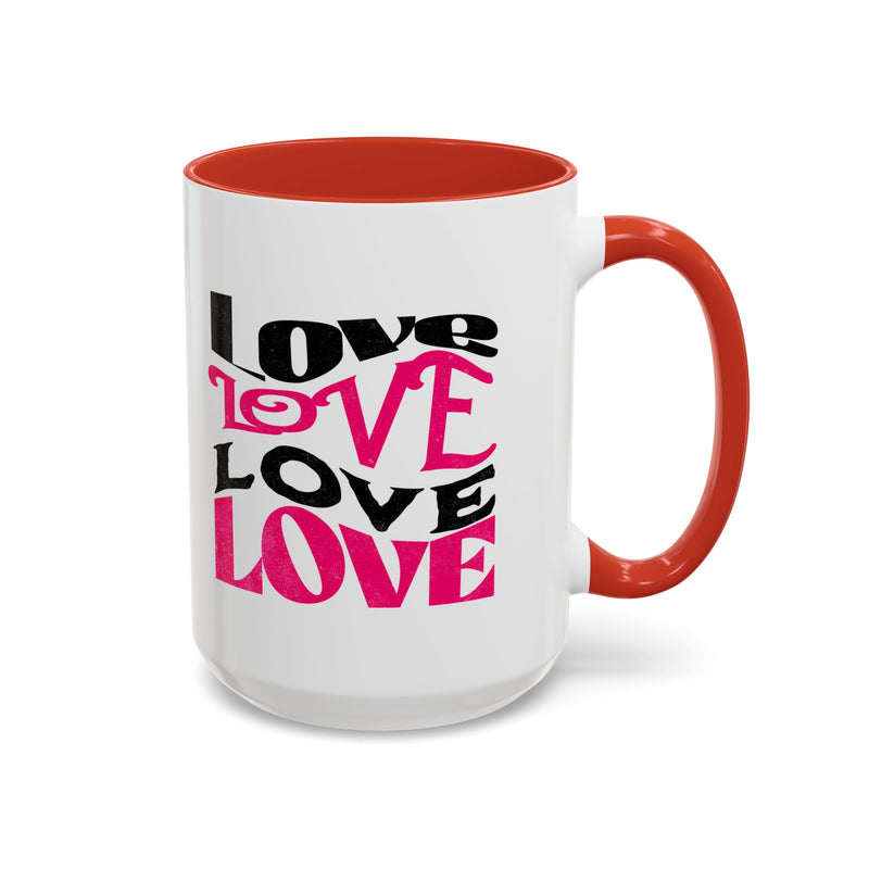 Love Typography - Romantic Coffee Mug (11, 15oz)