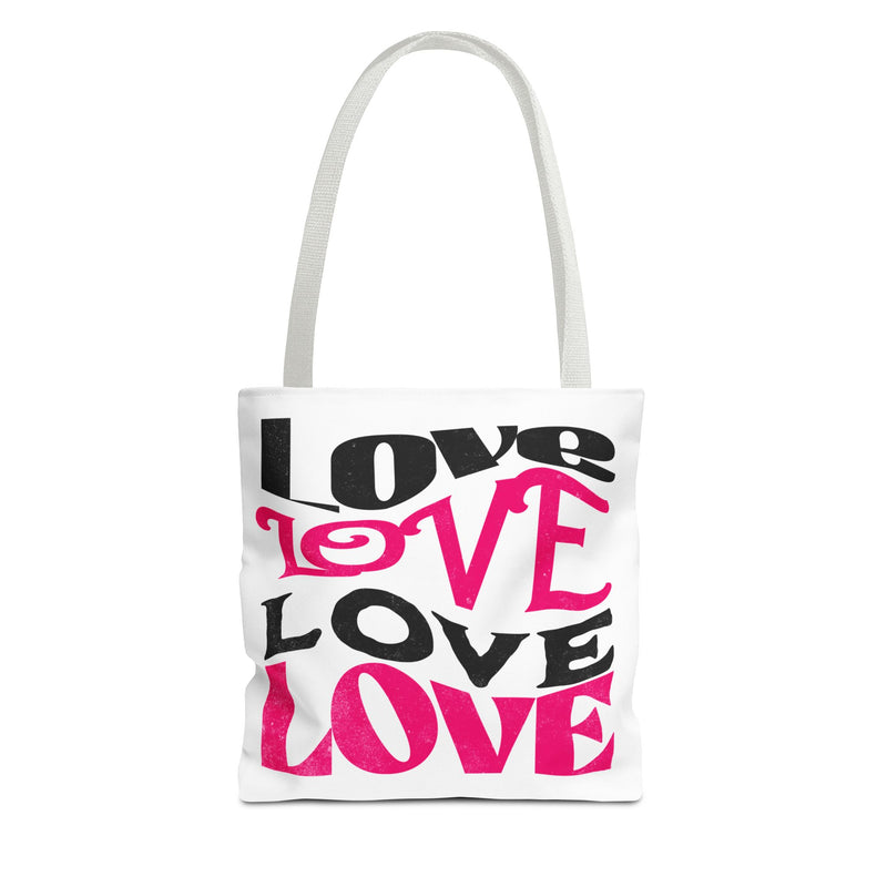 Love Typography - Romantic Tote Bag