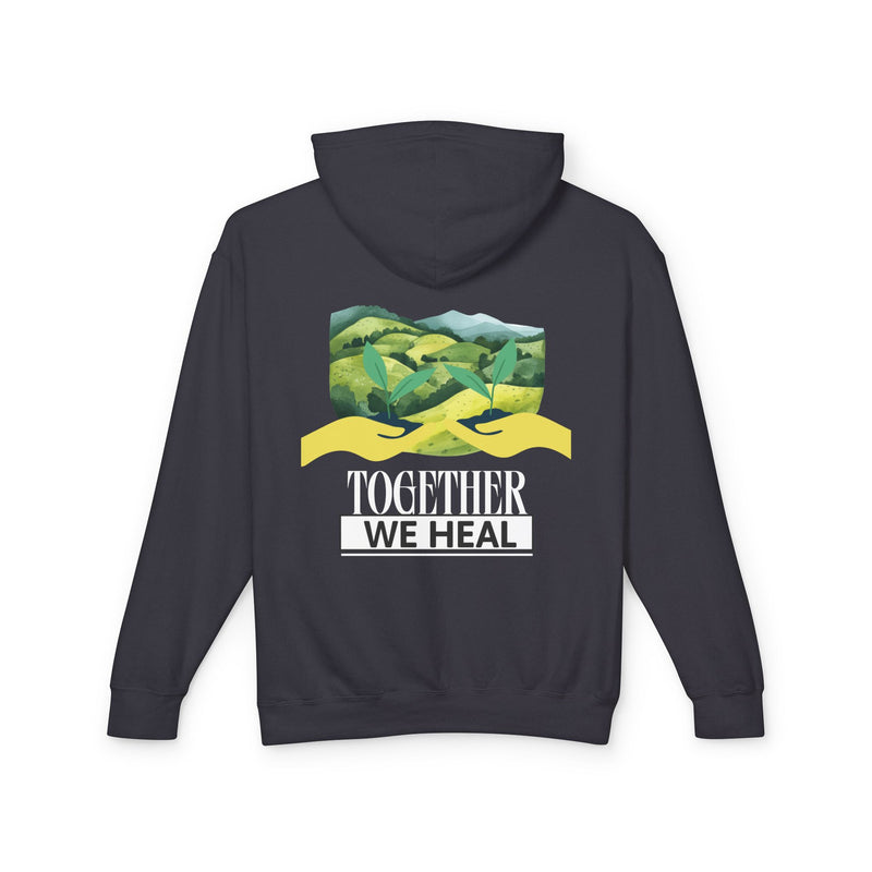 Together We Heal Unisex Lightweight Hooded Sweatshirt