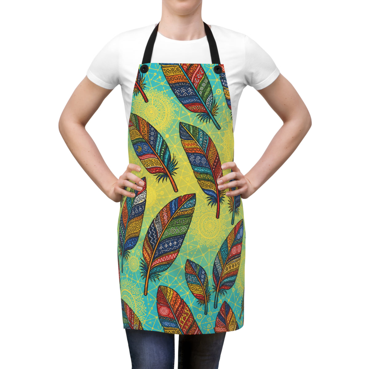 Boho Feathers Apron (AOP)