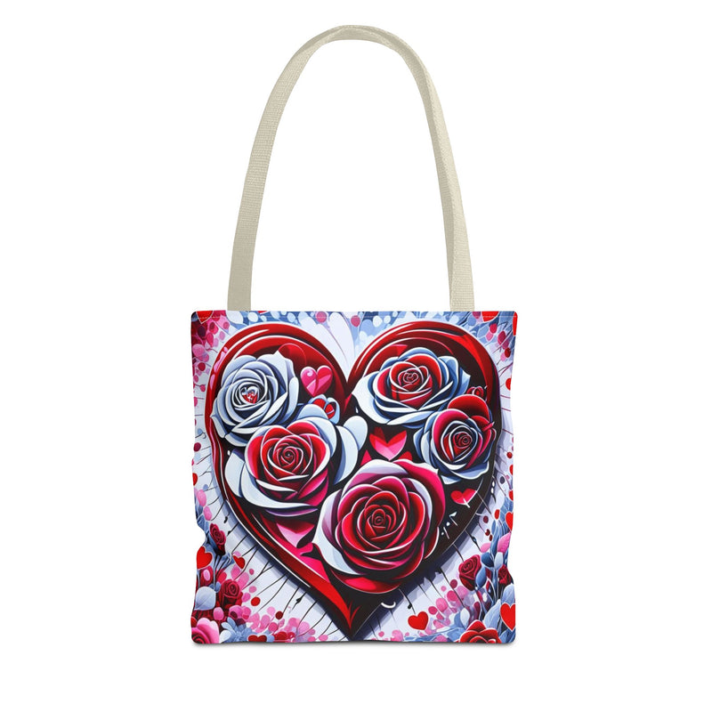Rose Heart Tote Bag