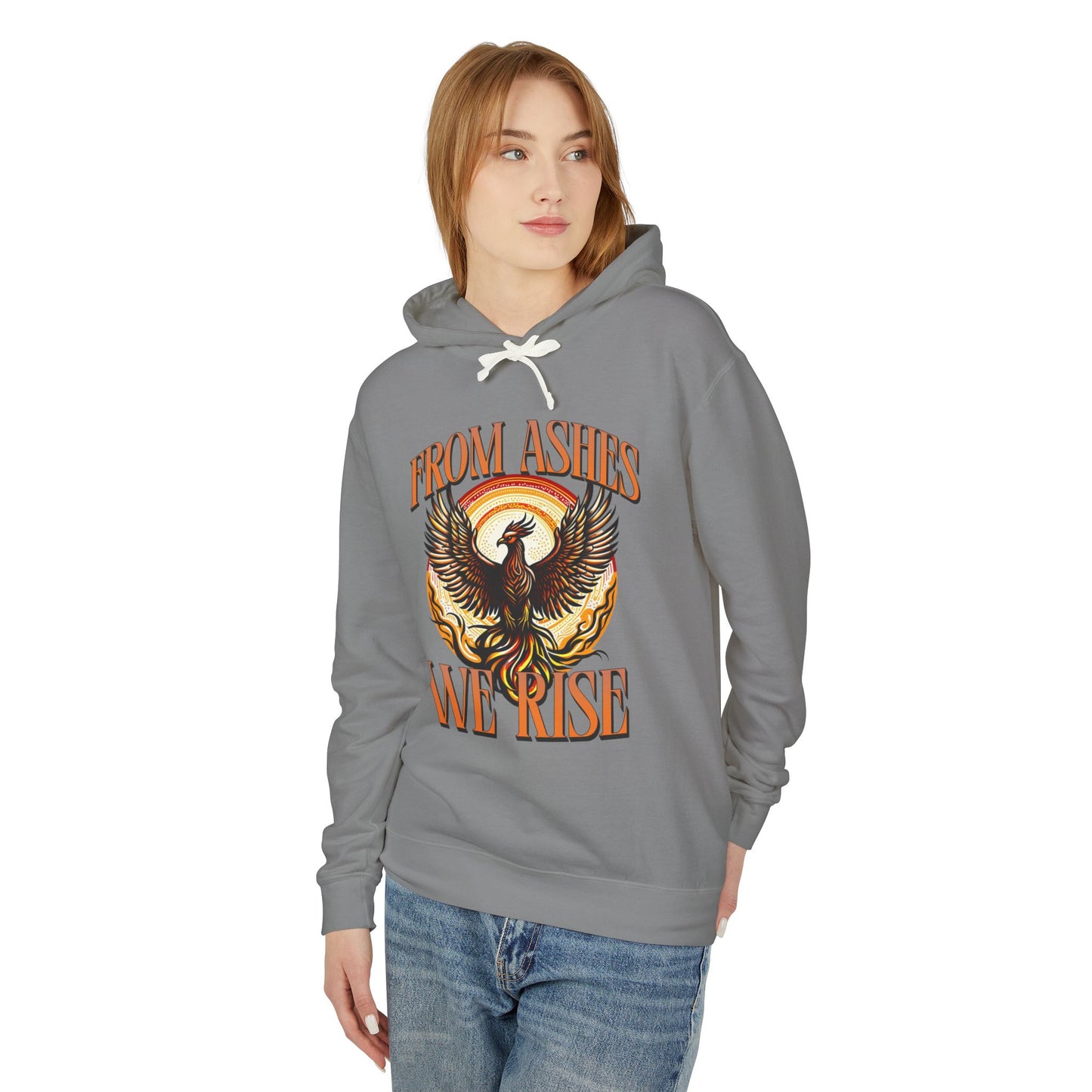 From Ashes We Rise Unisex Lightweight Hooded Sweatshirt