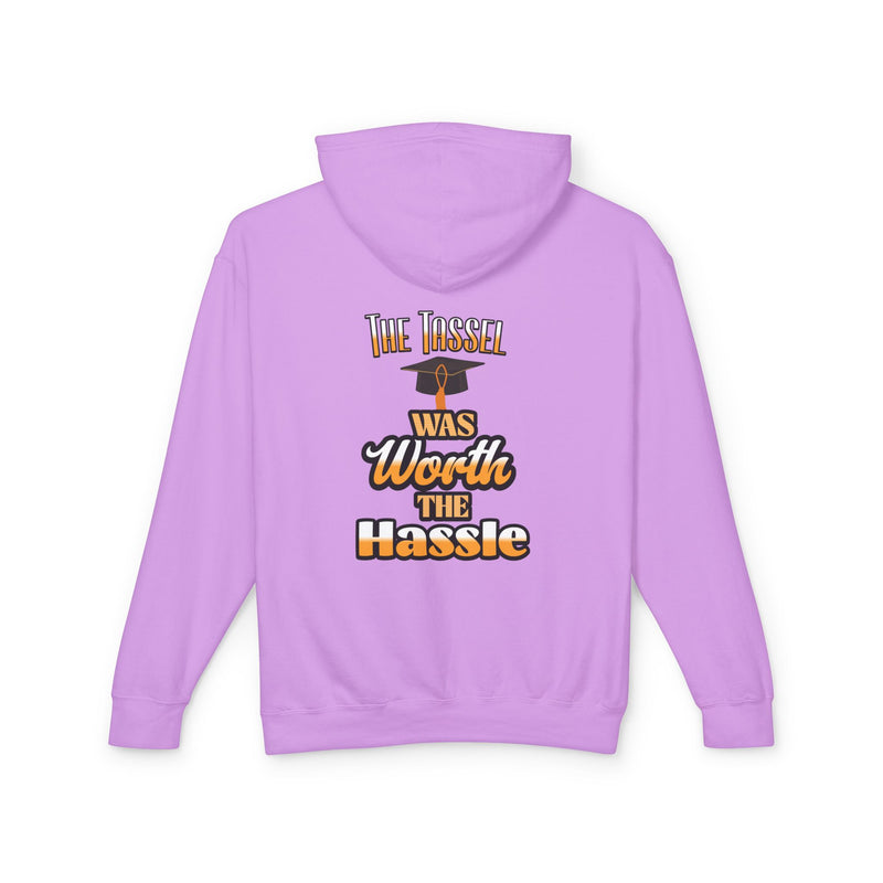 The Tassel Was Worth The Hassle Unisex Lightweight Hooded Sweatshirt