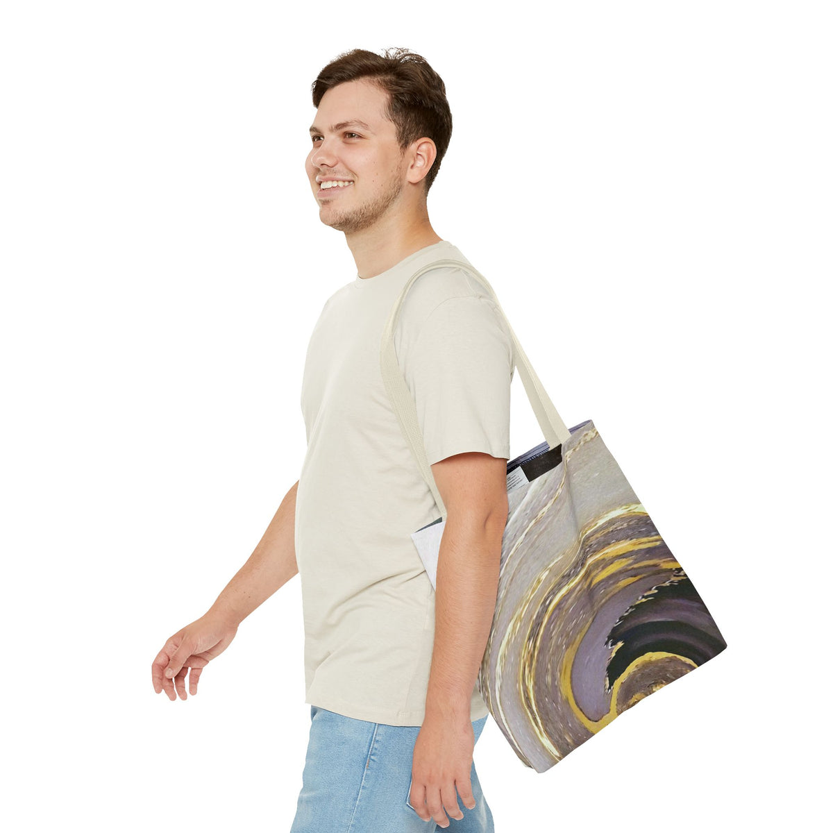Marble Swirl Tote Bag (AOP)