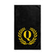 Elegant letter "Q" Gold Laurel Monogram Hand Towel