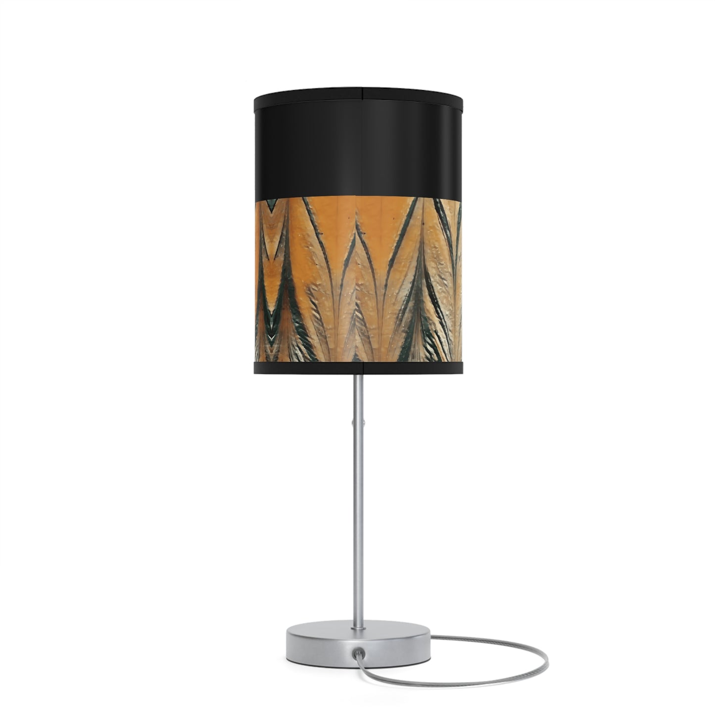 Abstract Gold Acrylic Design Lamp on a Stand, US|CA plug