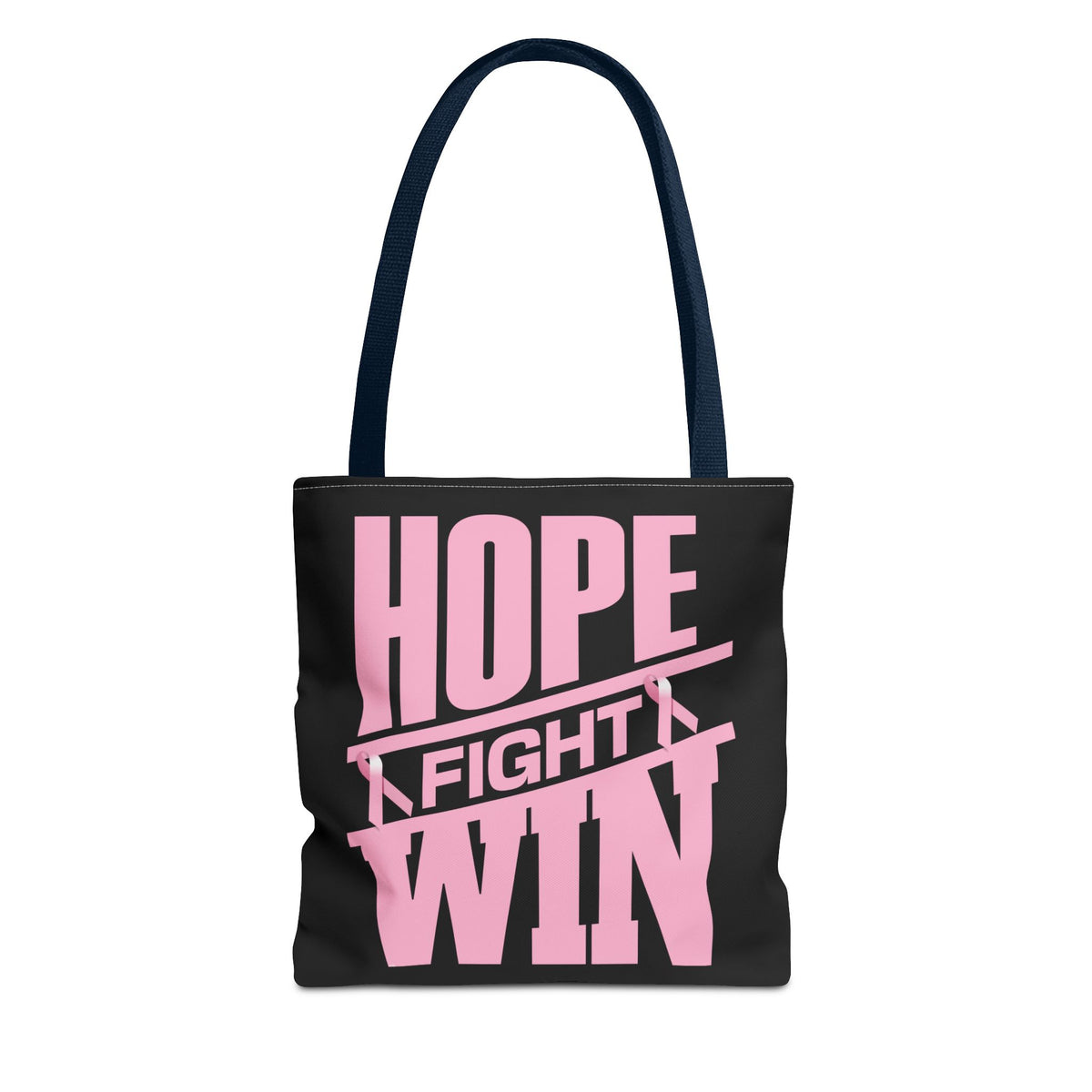 Hope, Fight, Win - Breast Cancer Survivor Tote Bag