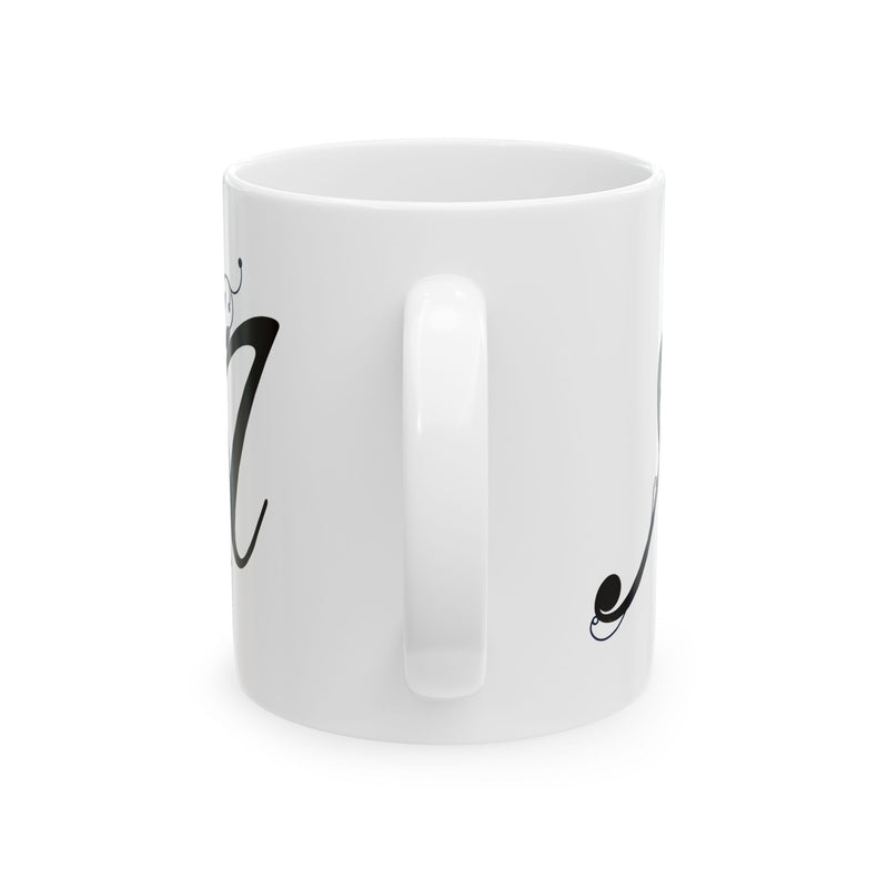Letter "A" Decorative Monogram Design Coffee Mug