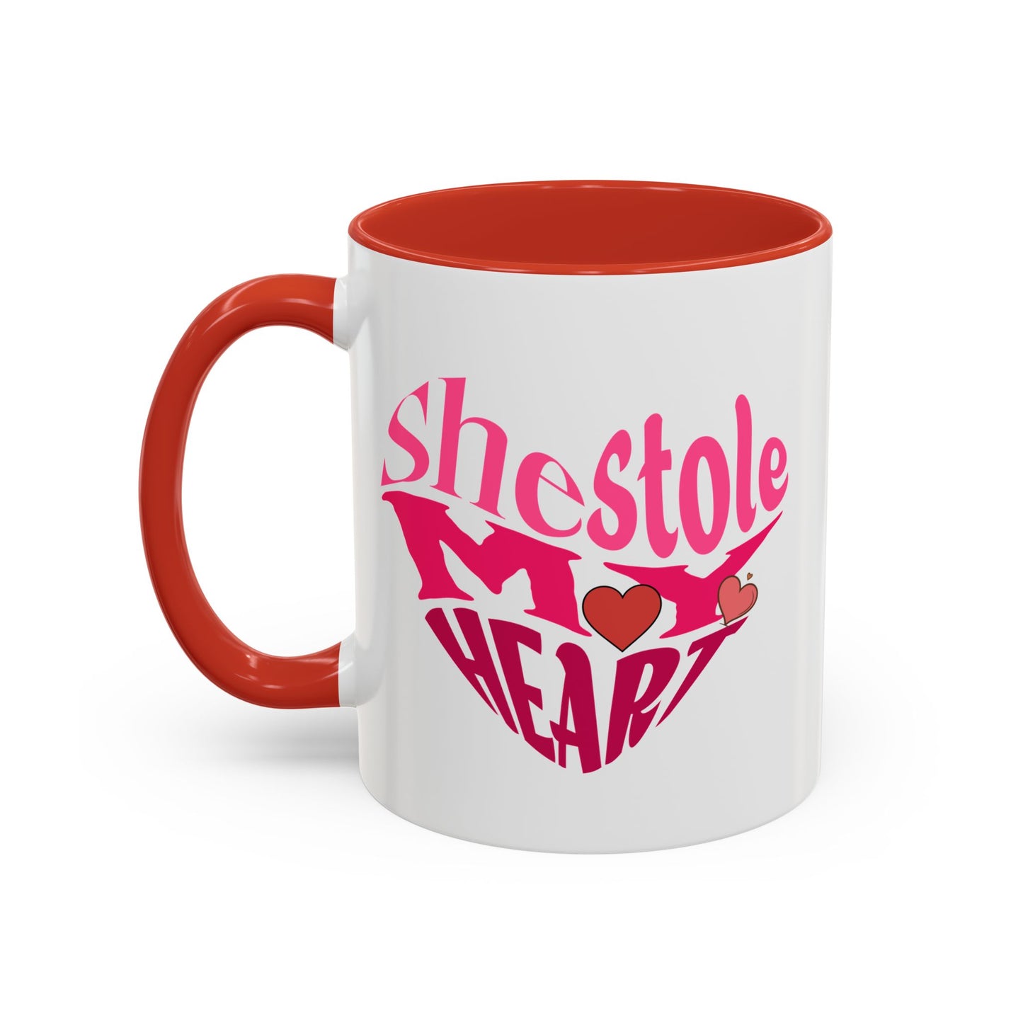 She Stole My Heart - Romantic Accent Coffee Mug (11, 15oz)