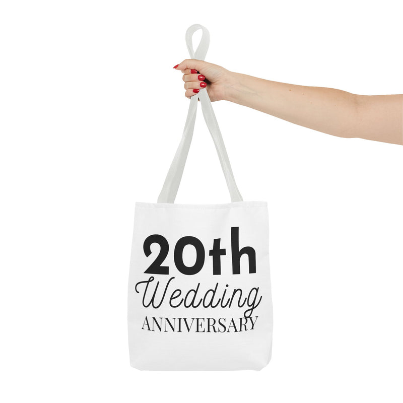 20th Wedding Anniversary Tote Bag - Anniversary Gift for Couples