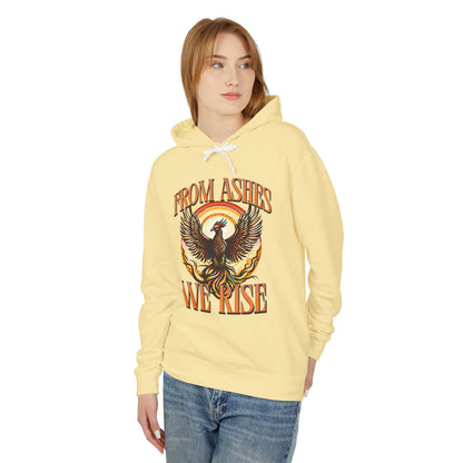 From Ashes We Rise Unisex Lightweight Hooded Sweatshirt