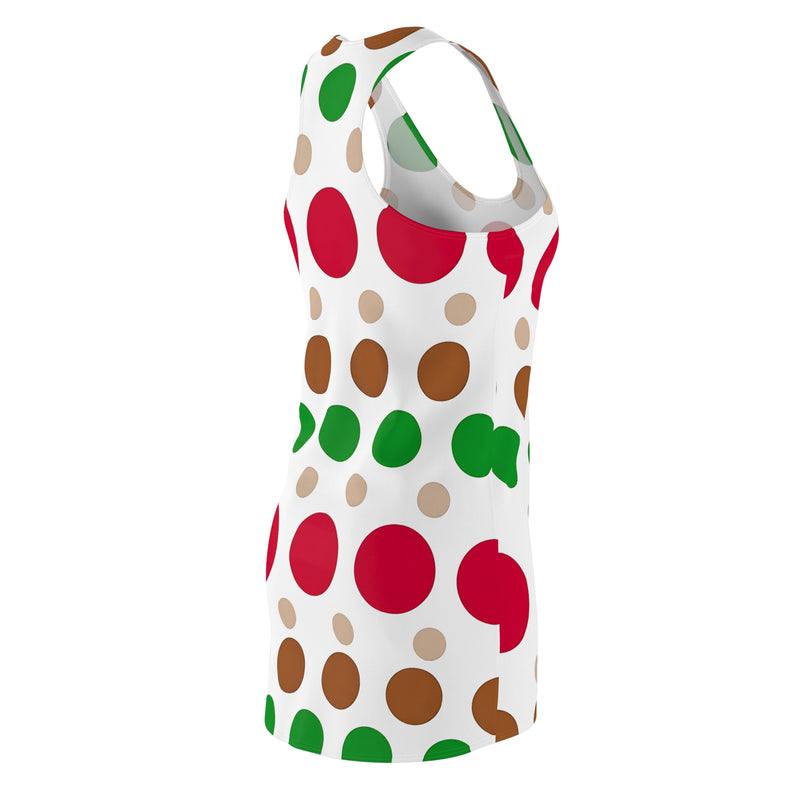 Colorful Polka Dot Racerback Dress