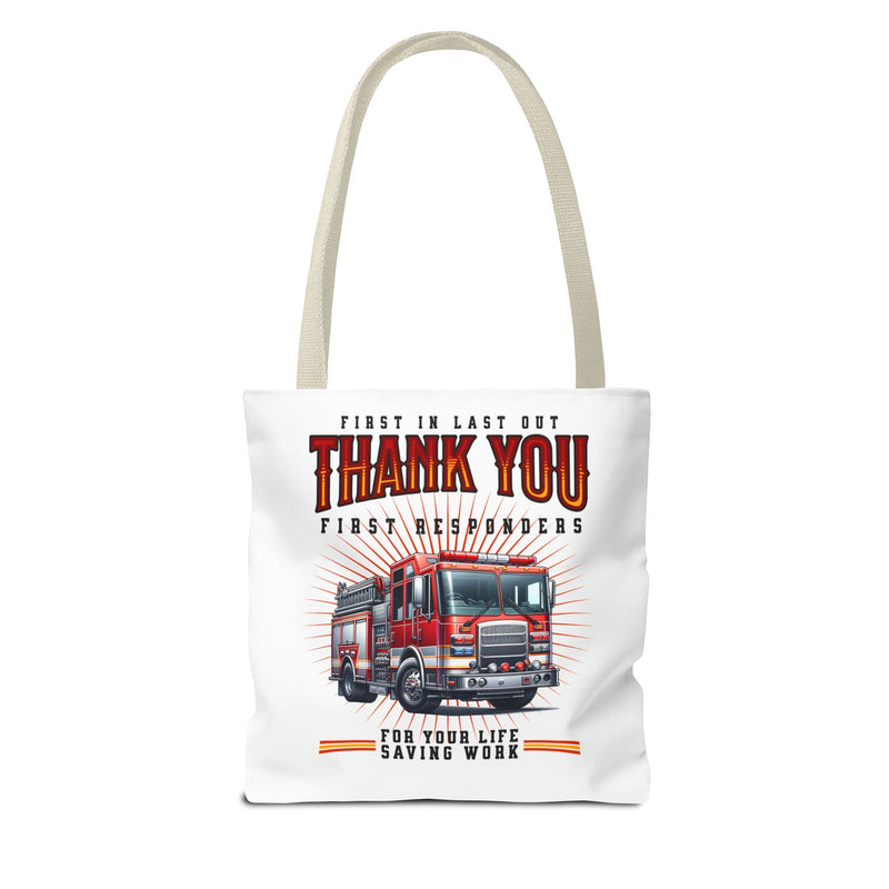 Thank You First Responders Tote Bag