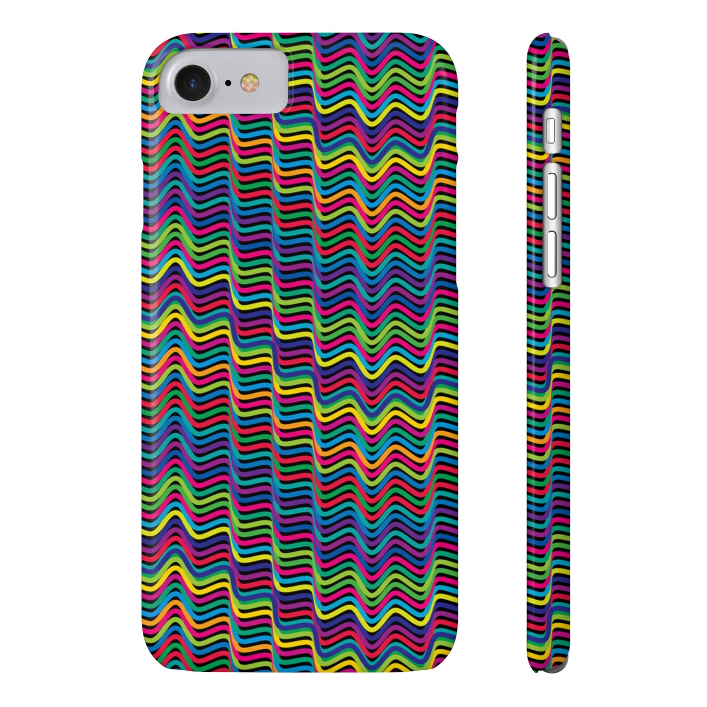 Colorful Linear Pattern Slim Phone Case