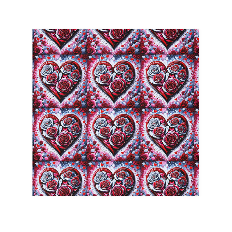 Rose Heart Pattern - Face Towel