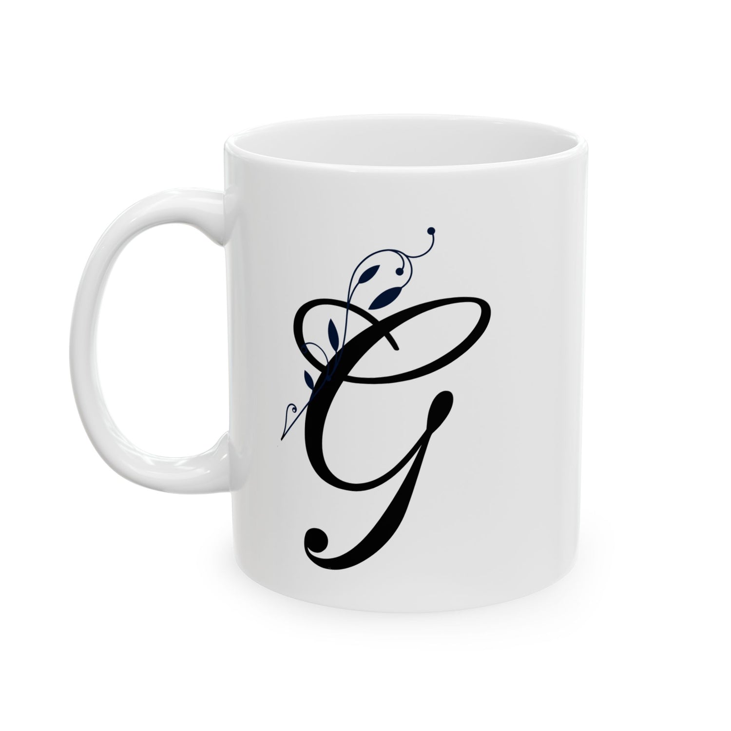 Letter "G" Decorative Monogram Design Coffee Mug