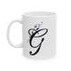 Letter "G" Decorative Monogram Design Coffee Mug