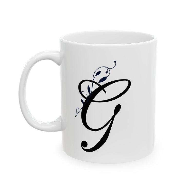 Letter "G" Decorative Monogram Design Coffee Mug