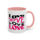 Love Typography - Romantic Coffee Mug (11, 15oz)