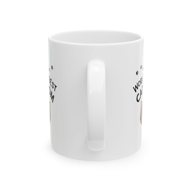 World's Best Cat Mom Coffee Mug 11oz - Cute Cat Lover Gift