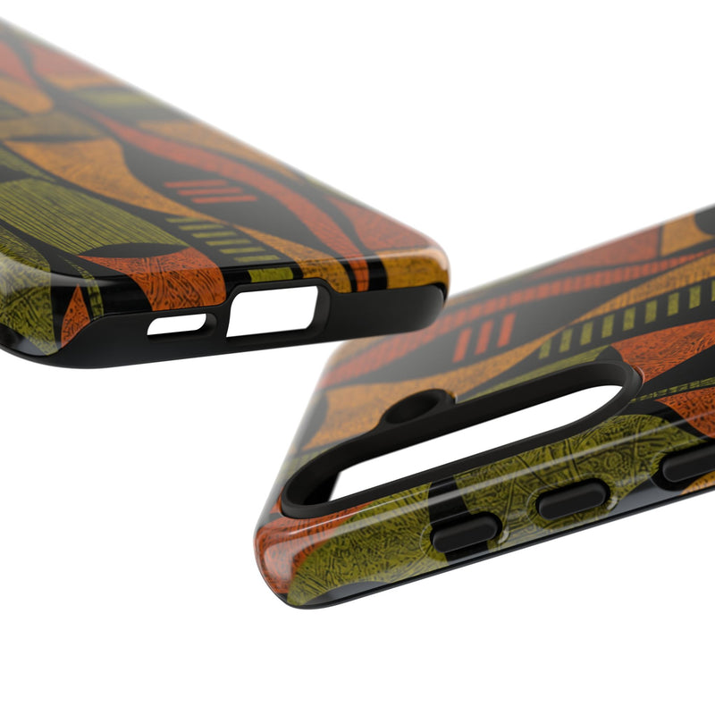 Geometric African-Inspired Tough Phone Case