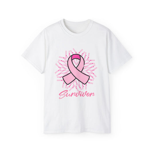 Breast Cancer Survivor Pink Ribbon Ultra Cotton T-Shirt