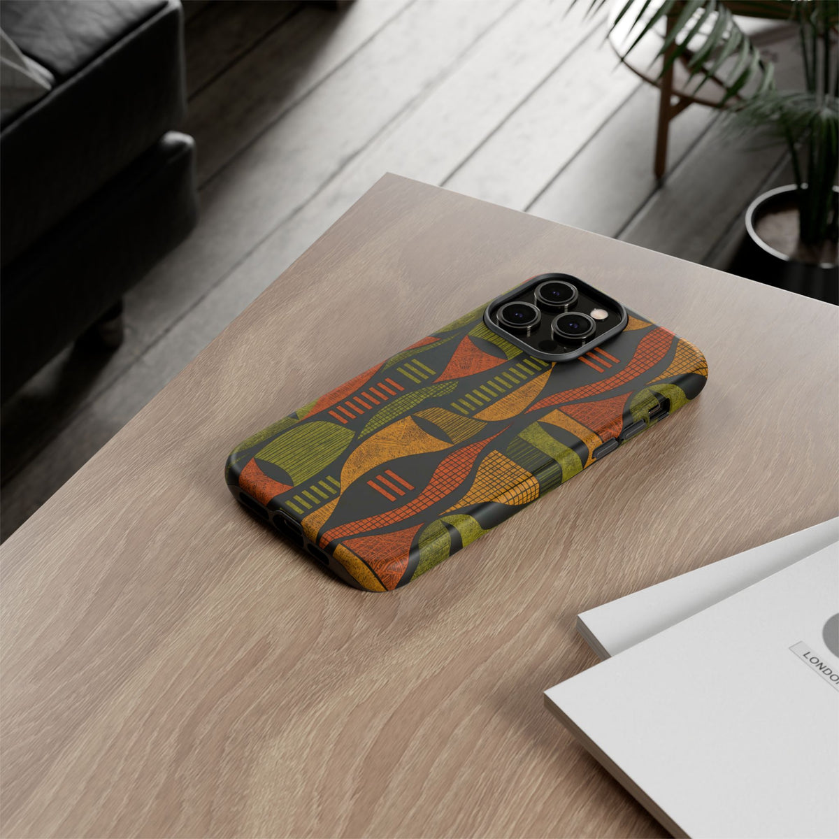 Geometric African-Inspired Tough Phone Case