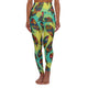 Boho Feathers High Waisted Yoga Leggings (AOP)