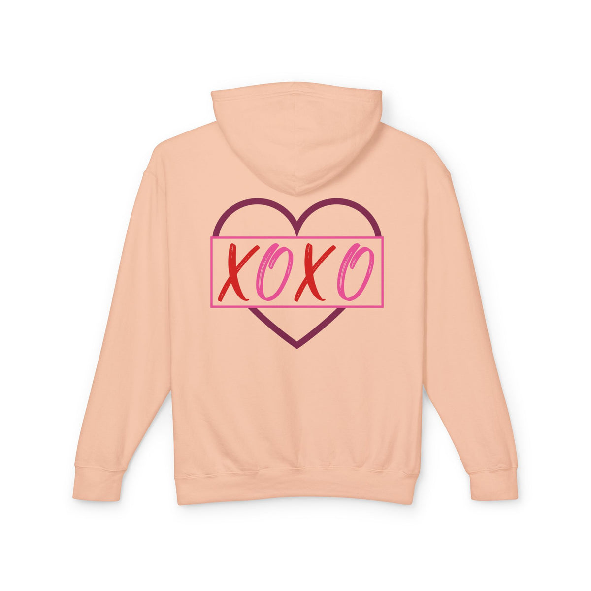 XOXO Romantic Unisex Lightweight Hooded Sweatshirt