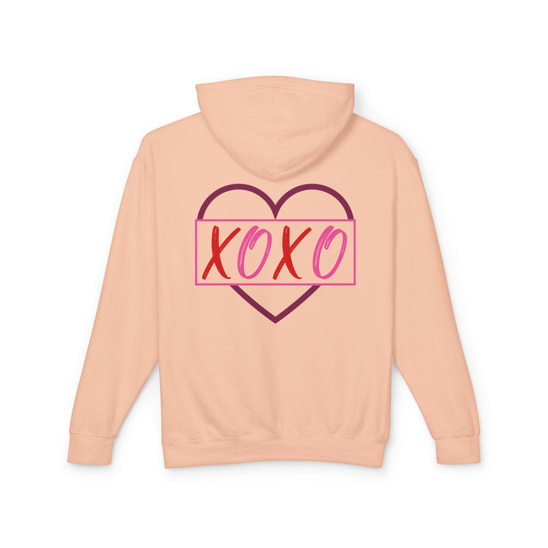 XOXO Romantic Unisex Lightweight Hooded Sweatshirt