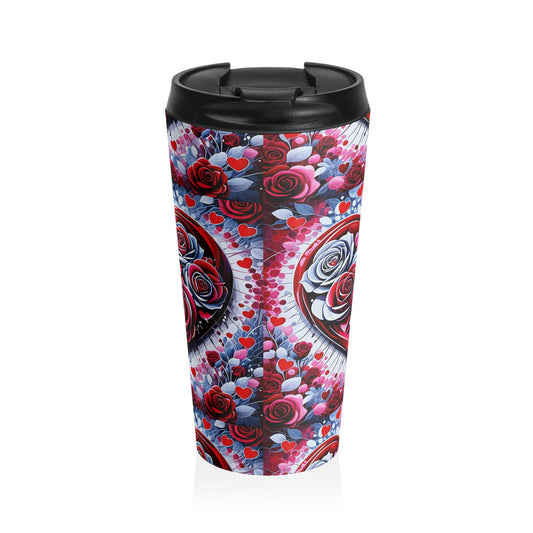 Rose Heart -Stainless Steel Travel Mug