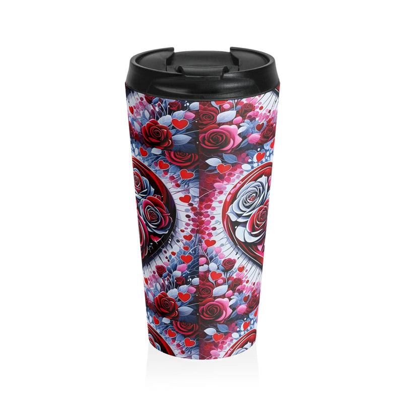 Rose Heart -Stainless Steel Travel Mug