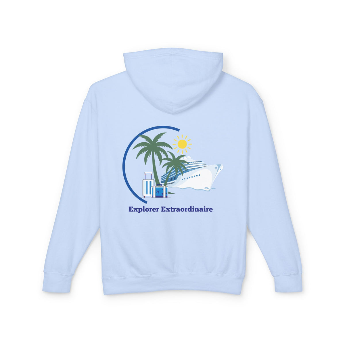 Explorer Extraordinaire Unisex Lightweight Hooded Sweatshirt