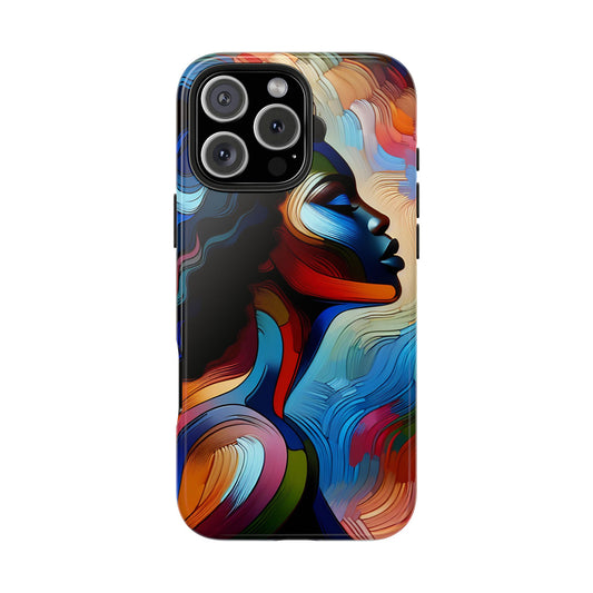 "Sista" Colorful Abstract Art - Tough Phone Cases for iPhone 16