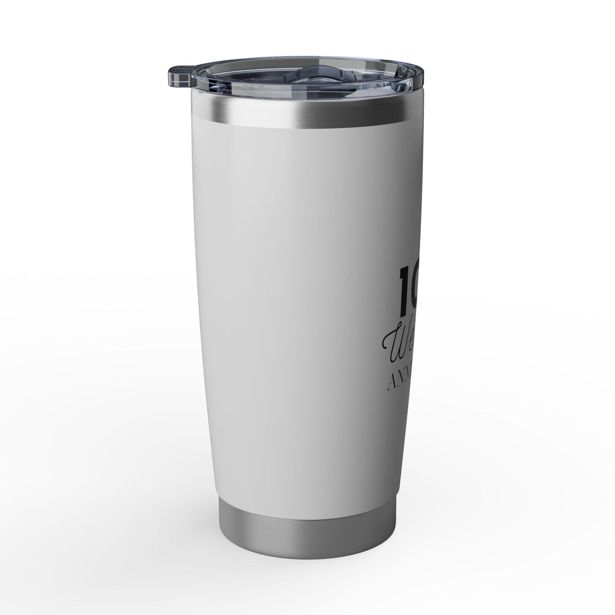 10th Wedding Anniversary Tumbler 20oz - Anniversary Gift for Couples