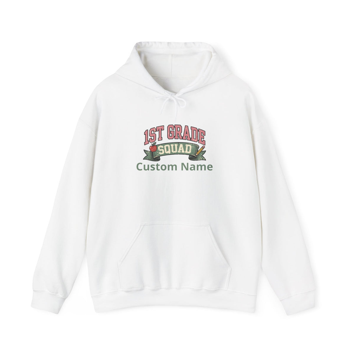 Personalized 1st Grade Squad Hoodie | Custom Name Teacher Gift