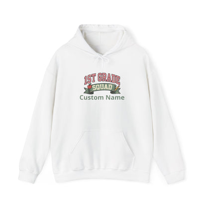 Personalized 1st Grade Squad Hoodie | Custom Name Teacher Gift