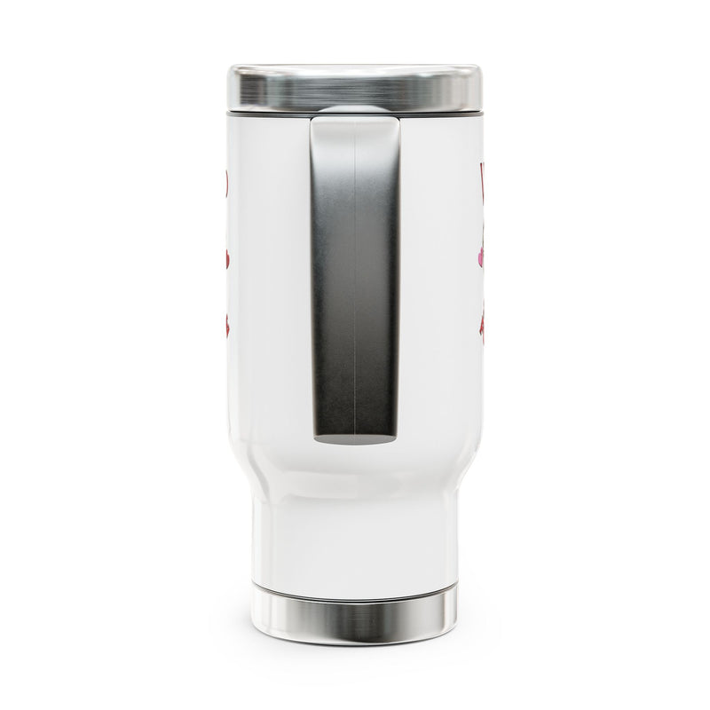 Wired For Love -  Stainless Steel Travel Mug with Handle, 14oz