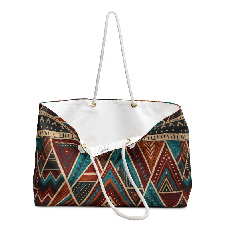 Warrior Abstract Geometric Weekender Bag