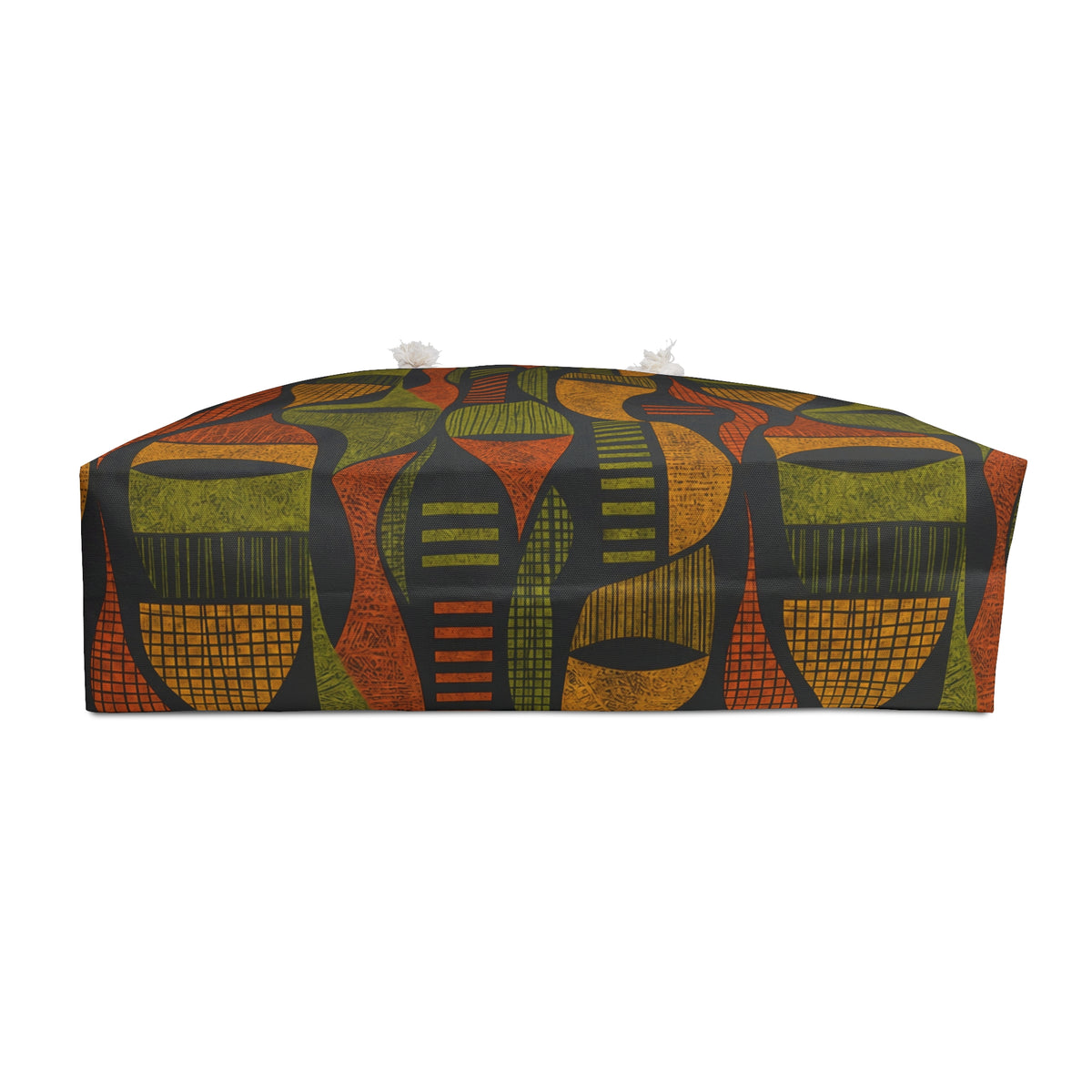 Retro Abstract Geometric Tribal Pattern Weekender Bag
