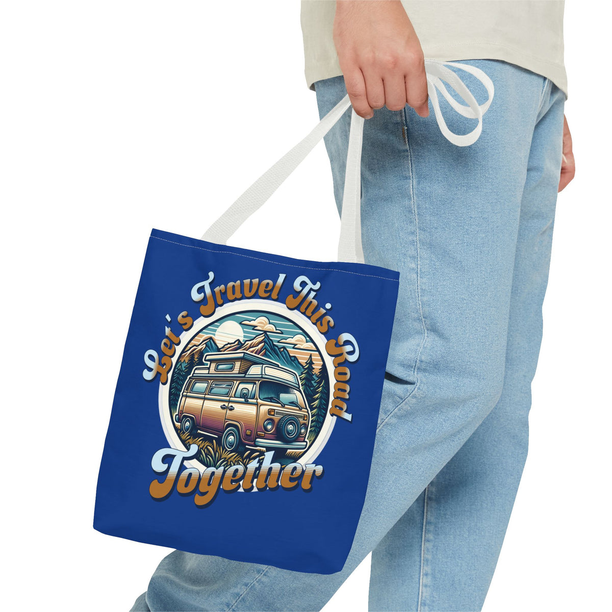 Let's Travel This Road Together - Romantic Tote Bag