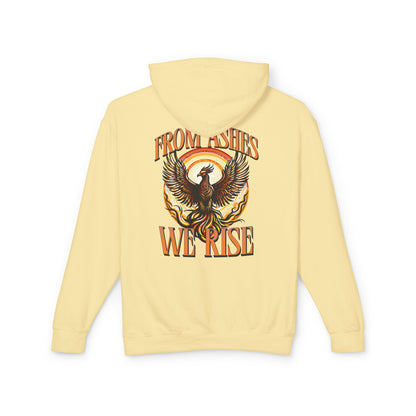 From Ashes We Rise Unisex Lightweight Hooded Sweatshirt