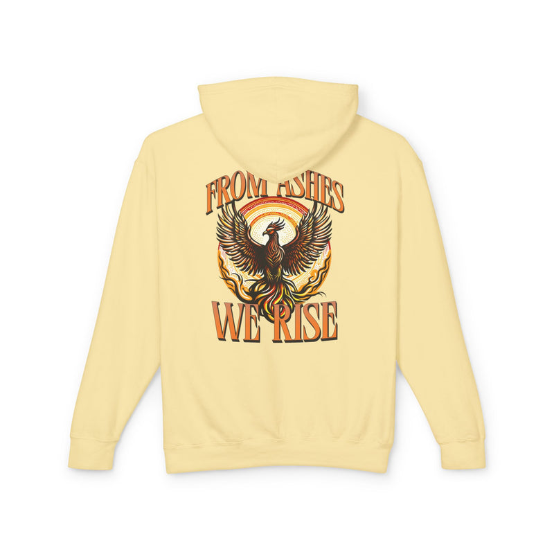 From Ashes We Rise Unisex Lightweight Hooded Sweatshirt