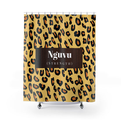 "Nguvu (Strength)" Shower Curtains